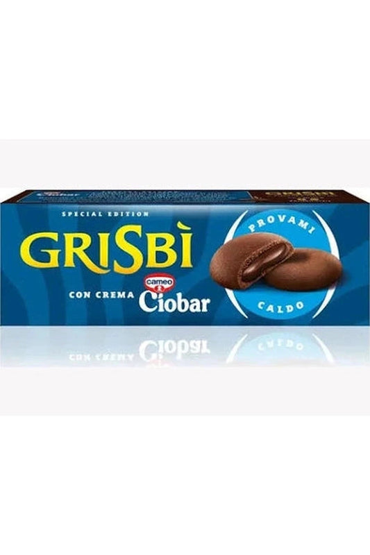 Biscotti Grisbì 112g Ripieni di Crema al Ciobar – Cuore Morbido al Cioccolato Caldo in un Guscio Croccante
