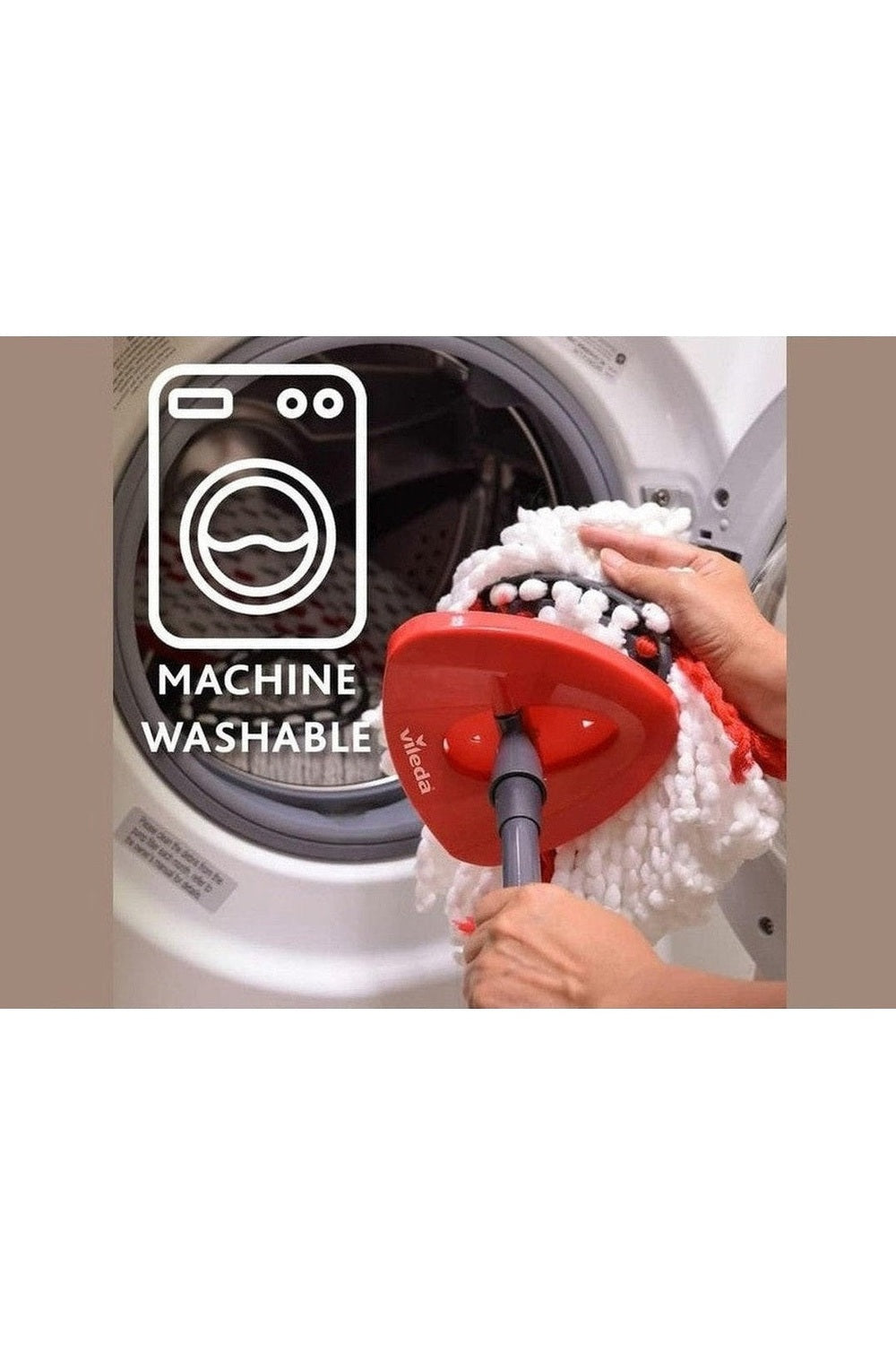 Vileda Turbo Easy Wring & Clean – Sistema Lavapavimenti con Secchio a Pedale e Manico Telescopico 85-130 cm + 2 Fiocchi di Ricambio in Microfibra EasyWring Turbo