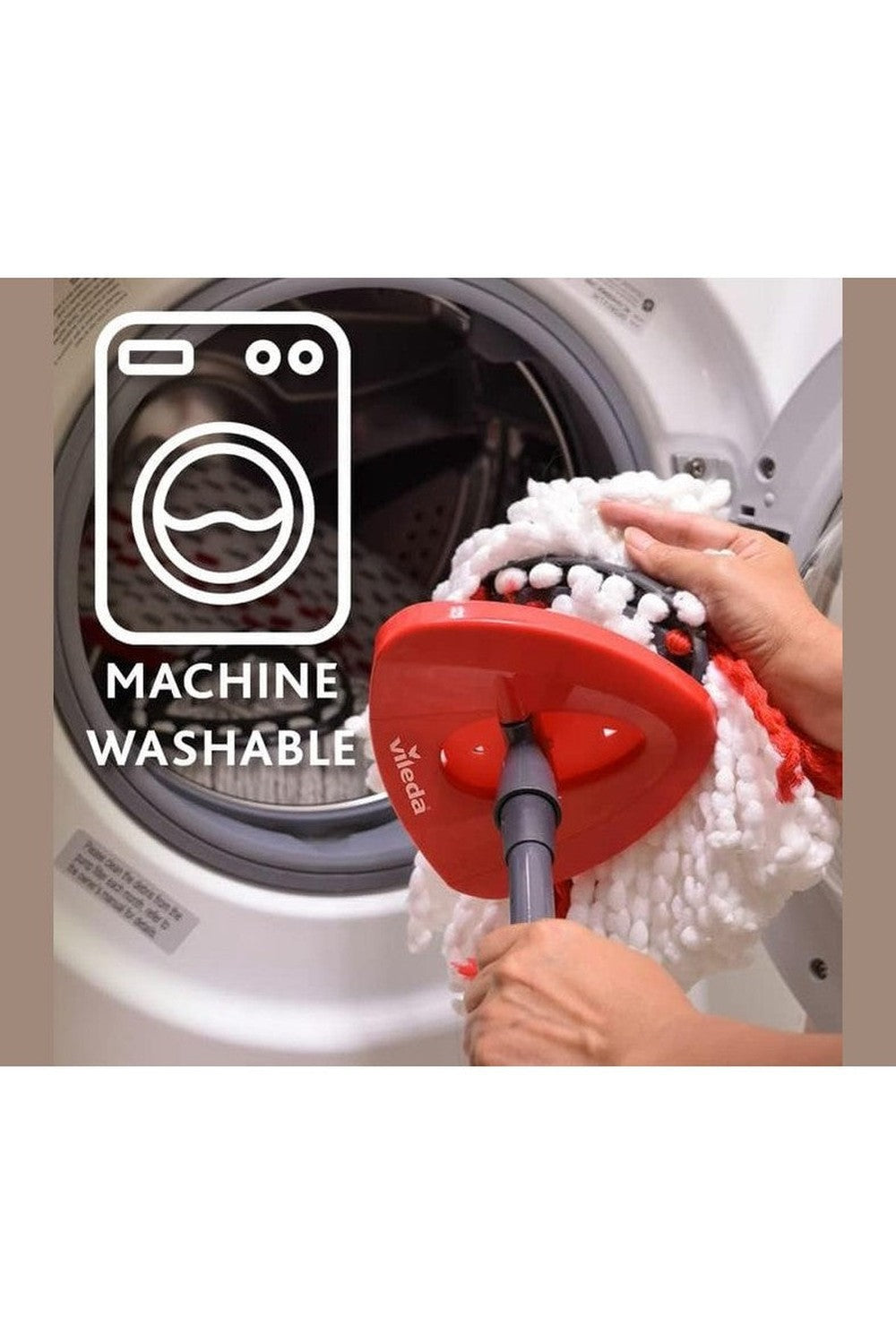 Vileda Turbo Smart – Sistema Lavapavimenti con Secchio a Pedale e Mop in Microfibra, Pulizia Profonda e Senza Sforzo